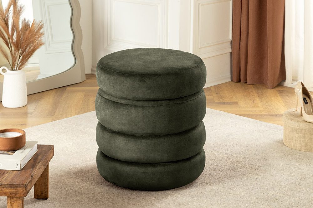 riess-ambiente Polsterhocker VOGUE 50cm grün - günstig online kaufen