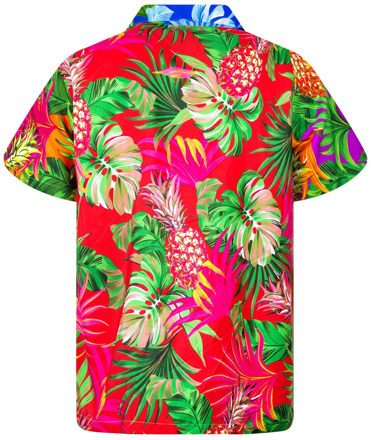 King Kameha Hawaiihemd Pineapple Leaves Funky Hawaii-Hemd Kurzarm Front-Tas günstig online kaufen