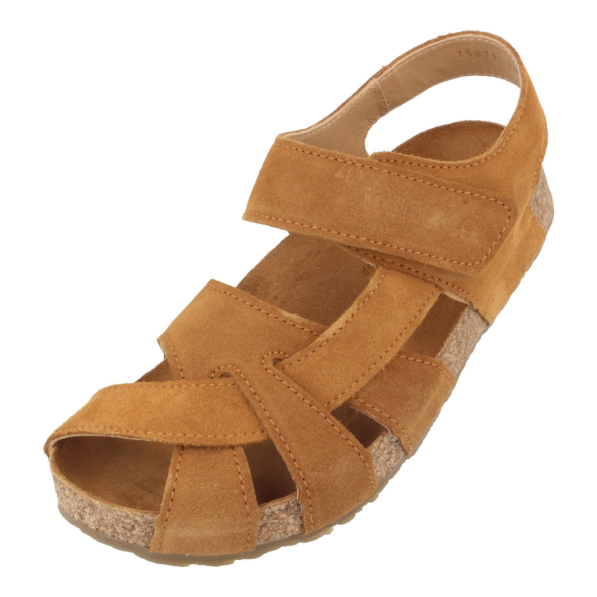 Haflinger Bio Norma Lederpantolette aus Veloursleder Unisex Hausschuh