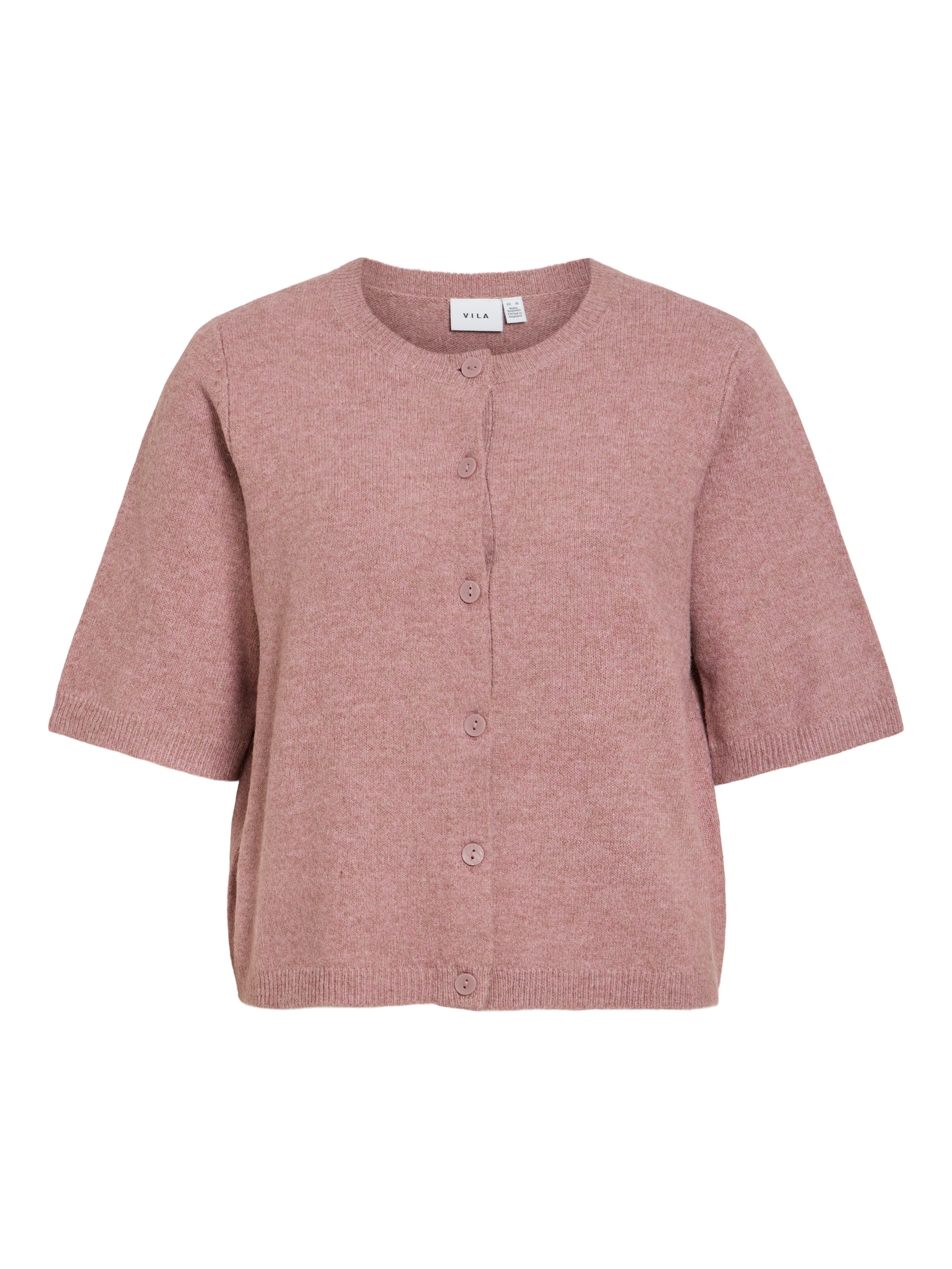 Vila Strickjacke VILIGA 2/4 O-NECK KNIT CARDIGAN - NOOS Materialmix, regular fit