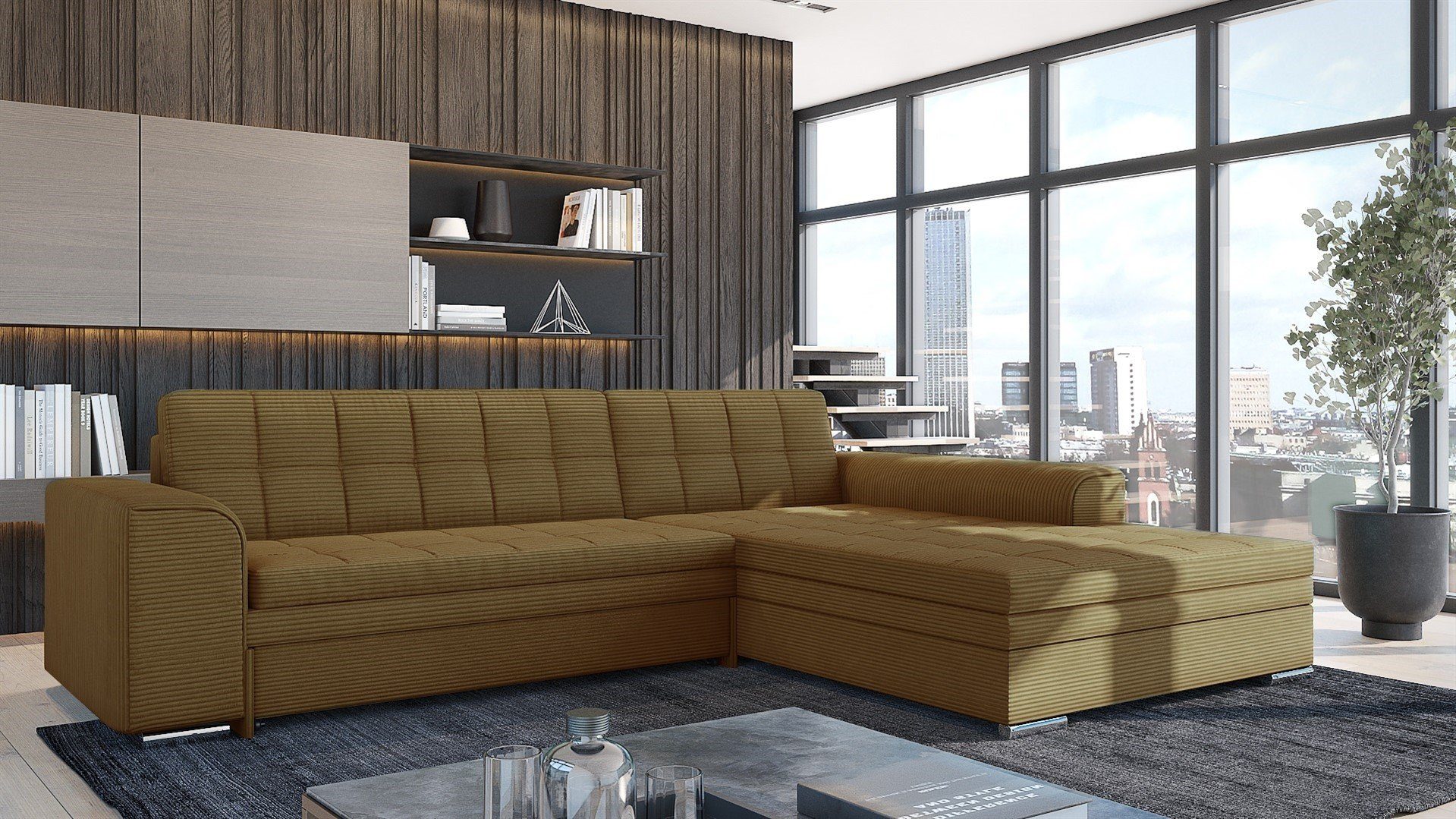 Fun Möbel Ecksofa Sofa SARRA Ottomane günstig online kaufen
