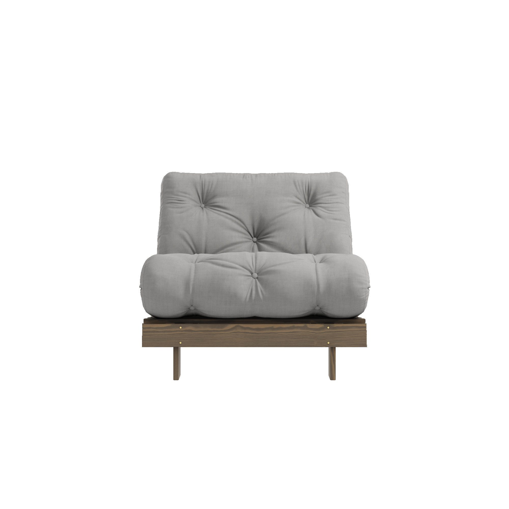 Karup Design Daybett Roots Sofa Bed, Schlafsofa, Bettfunktion, FSC®-Massivholz, B: 90 cm, Inkl. Futonmatratze. Made in Europe, minimalistisches Design