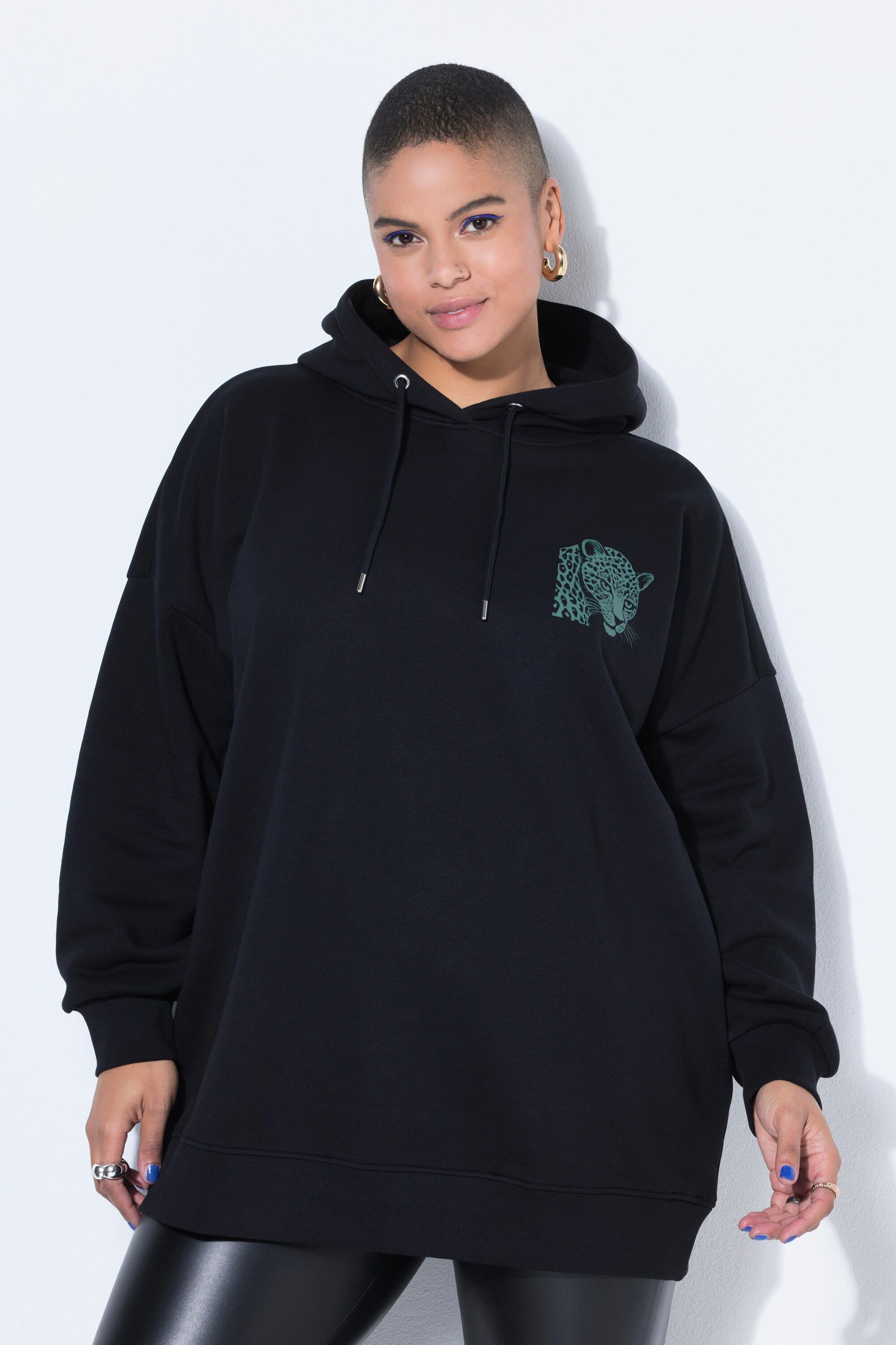 Studio Untold Sweatshirt Hoodie Oversize Shape Kapuze Animal Prints günstig online kaufen