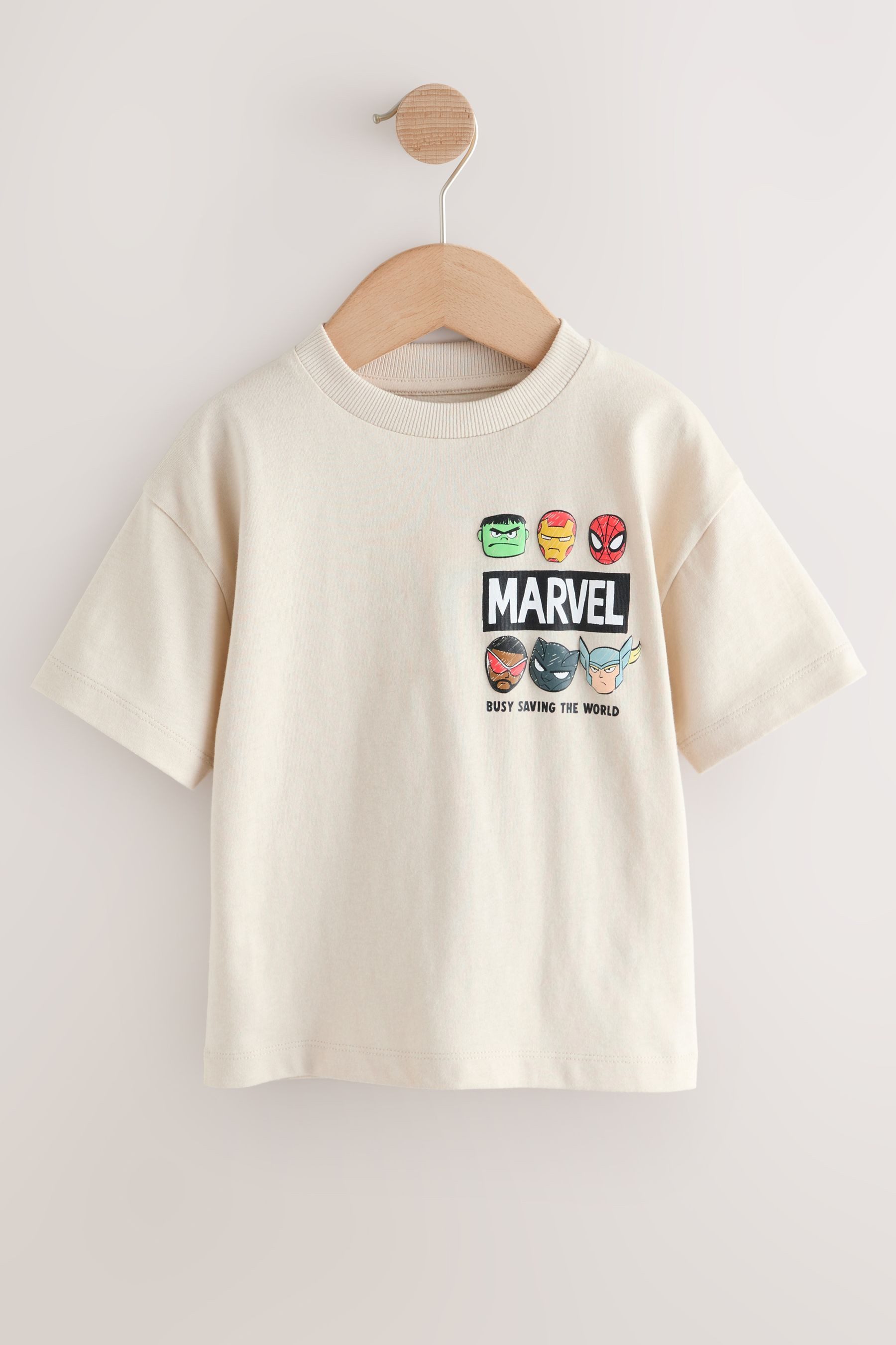 T-Shirt Marvel T-Shirt mit Allover-Print 100 % Baumwolle