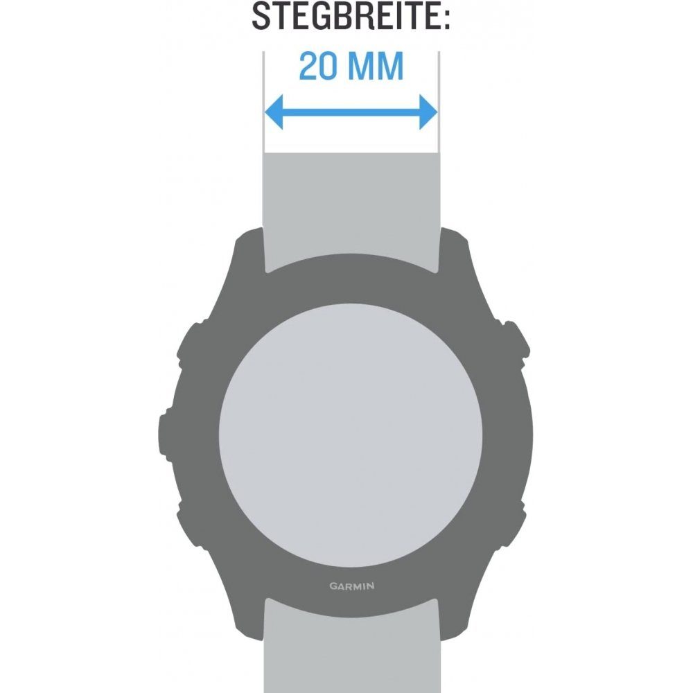 Garmin Smartwatch-Armband Quick Release 20 mm - Ersatzarmband - azurblau
