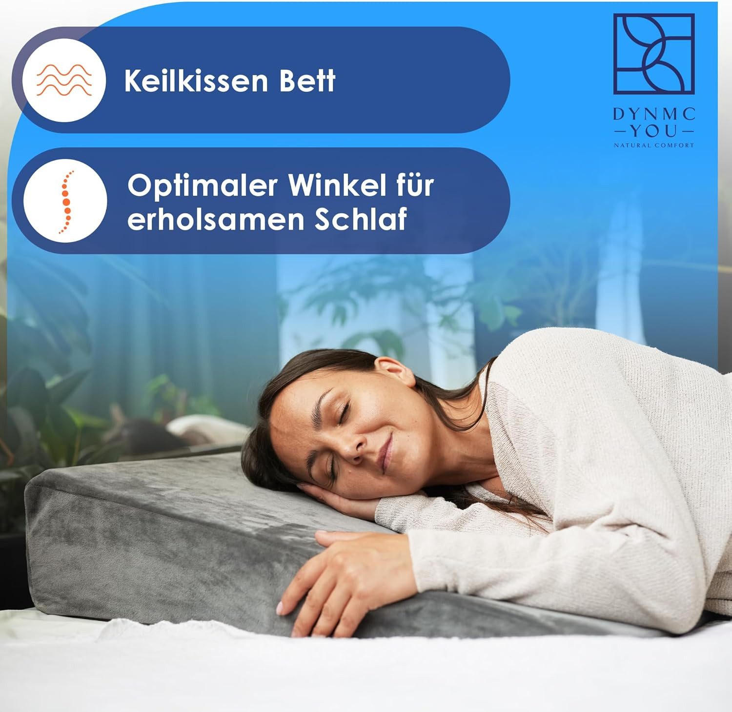 DYNMC you Keilkissen Bett Erhöhung - Bett Kopfteil - Reflux Kissen für Erho günstig online kaufen
