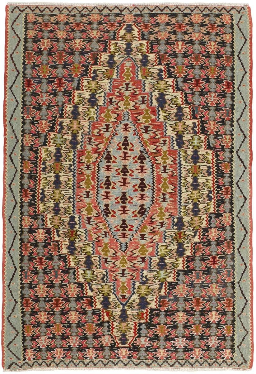 Orientteppich Kelim Senneh 73x107 Handgeknüpfter Orientteppich / Perserteppich, Nain Trading, rechteckig, Höhe: 4 mm | Kurzflor-Teppiche