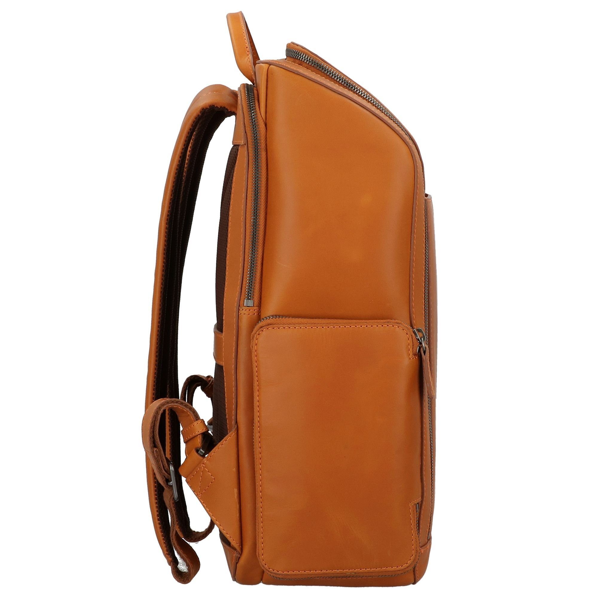 Leonhard Ottawa, Heyden orange Laptoprucksack Leder