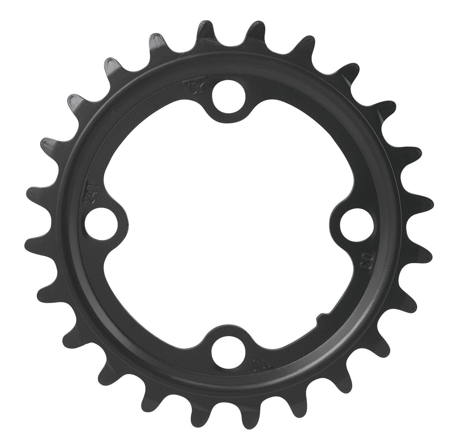 FORCE Fahrradkurbel Kettenblatt 24 Zähne Cr-Mo,10s,schwarz
