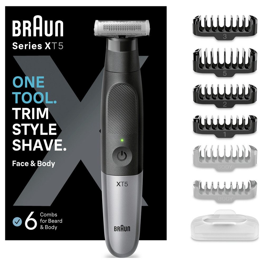 Braun Bartschneider Braun Körperhaartrimmer, Rasierer Schwarz