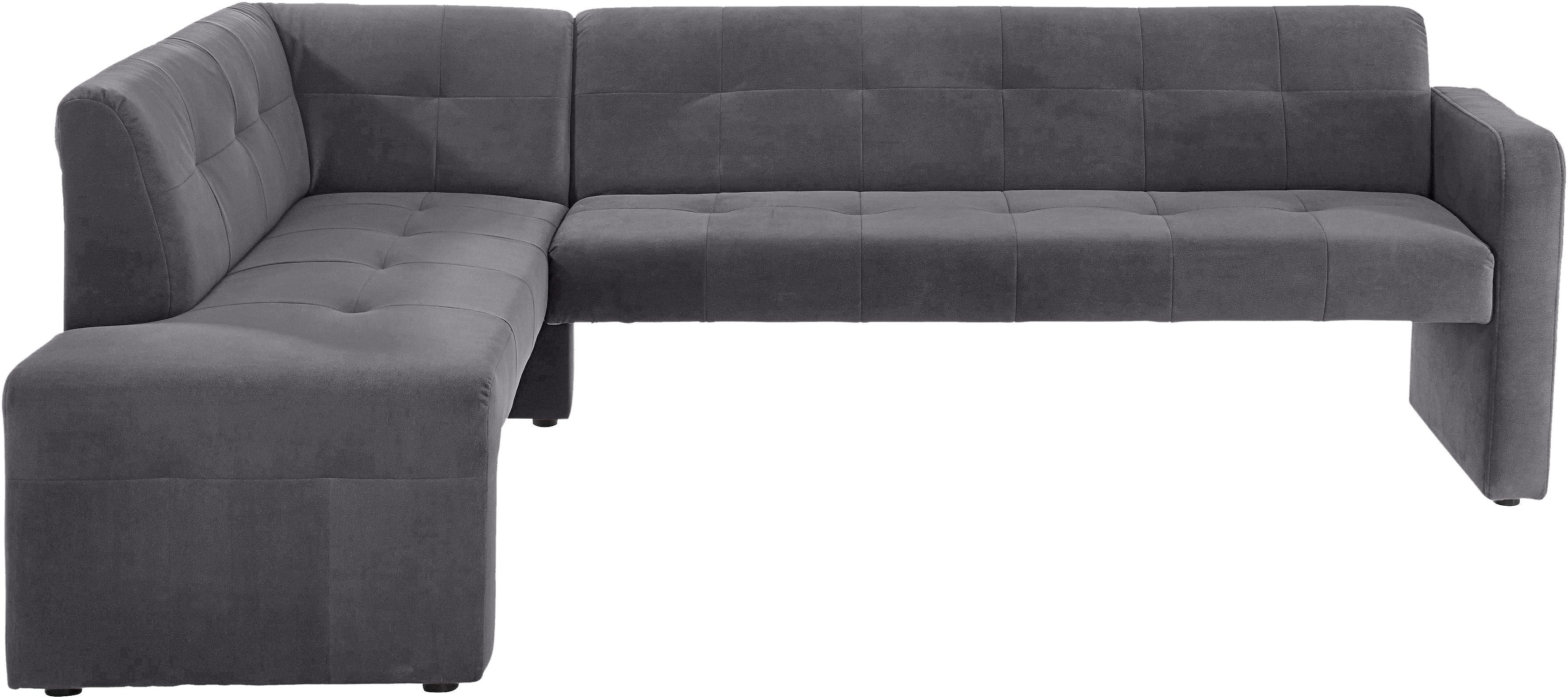 exxpo - sofa fashion Essbank Barista, bequem und elegant, hohe Bodenfreiheit, Eckbank Barista bequem und elegant, hochwertige Detailverarbeitung