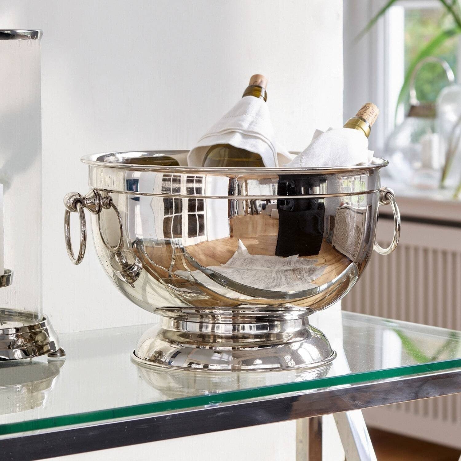 Mirabeau Dekoschale Schale Westspring silber günstig online kaufen