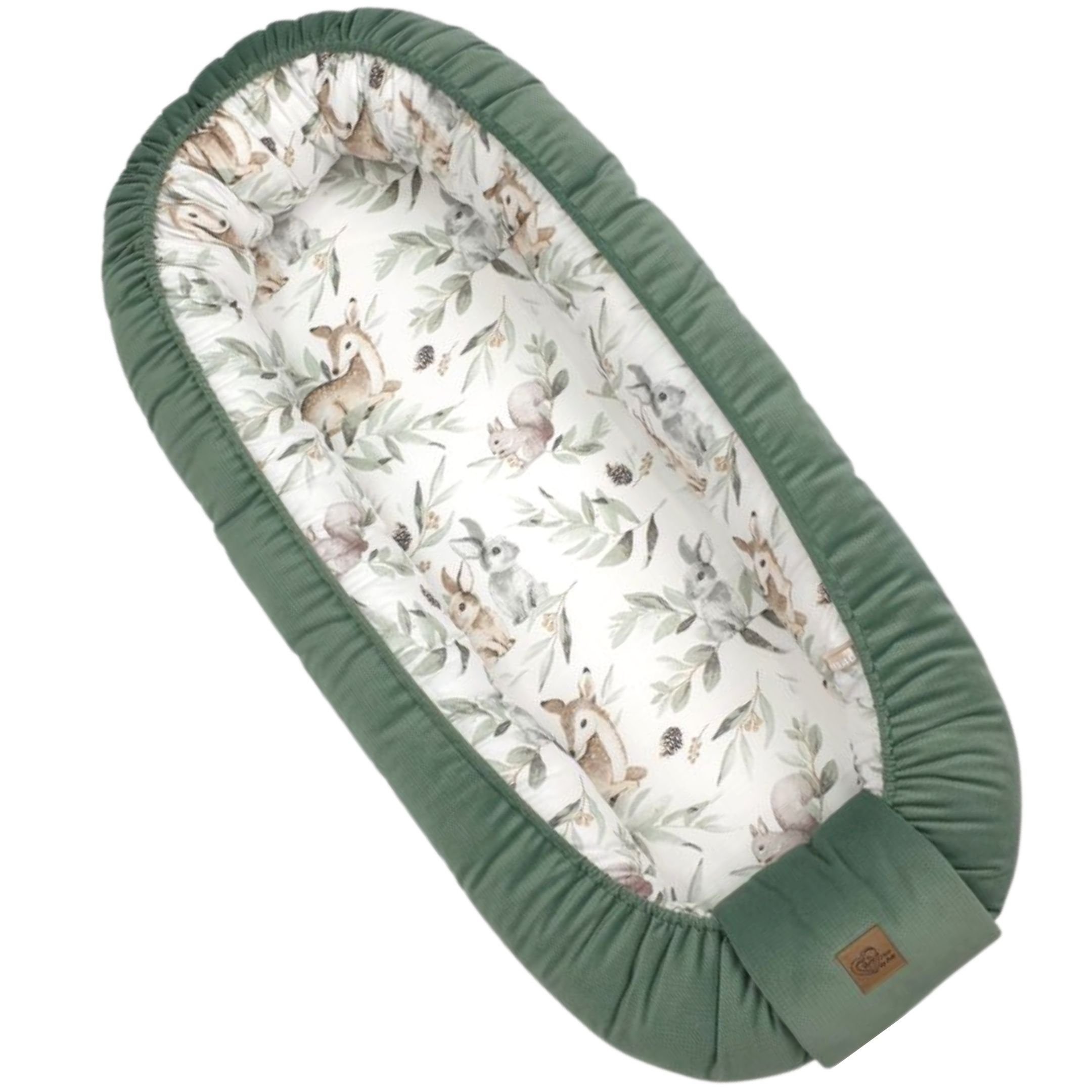Babymajawelt Bettnestchen Baby Kuschelnest Reh mit Matratze Mitwachsend (101325), (Set, 1-tlg., 1x Babynestchen verstellbar, inkl. Tragetasche), Made In EU, für den Schlaf zwischendruch, Bettverkleinerung