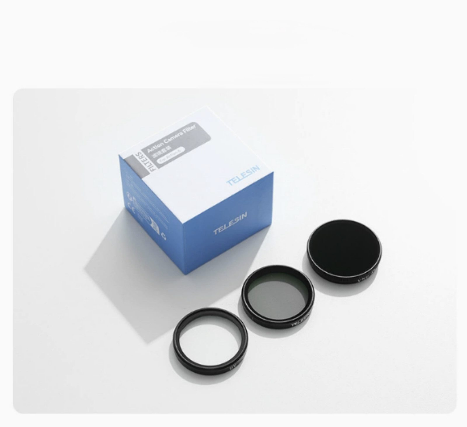 Telesin ND-Filtersatz für DJI Osmo Action 6 CPL VND UV ND8 ND16 ND32 Schutzfilter