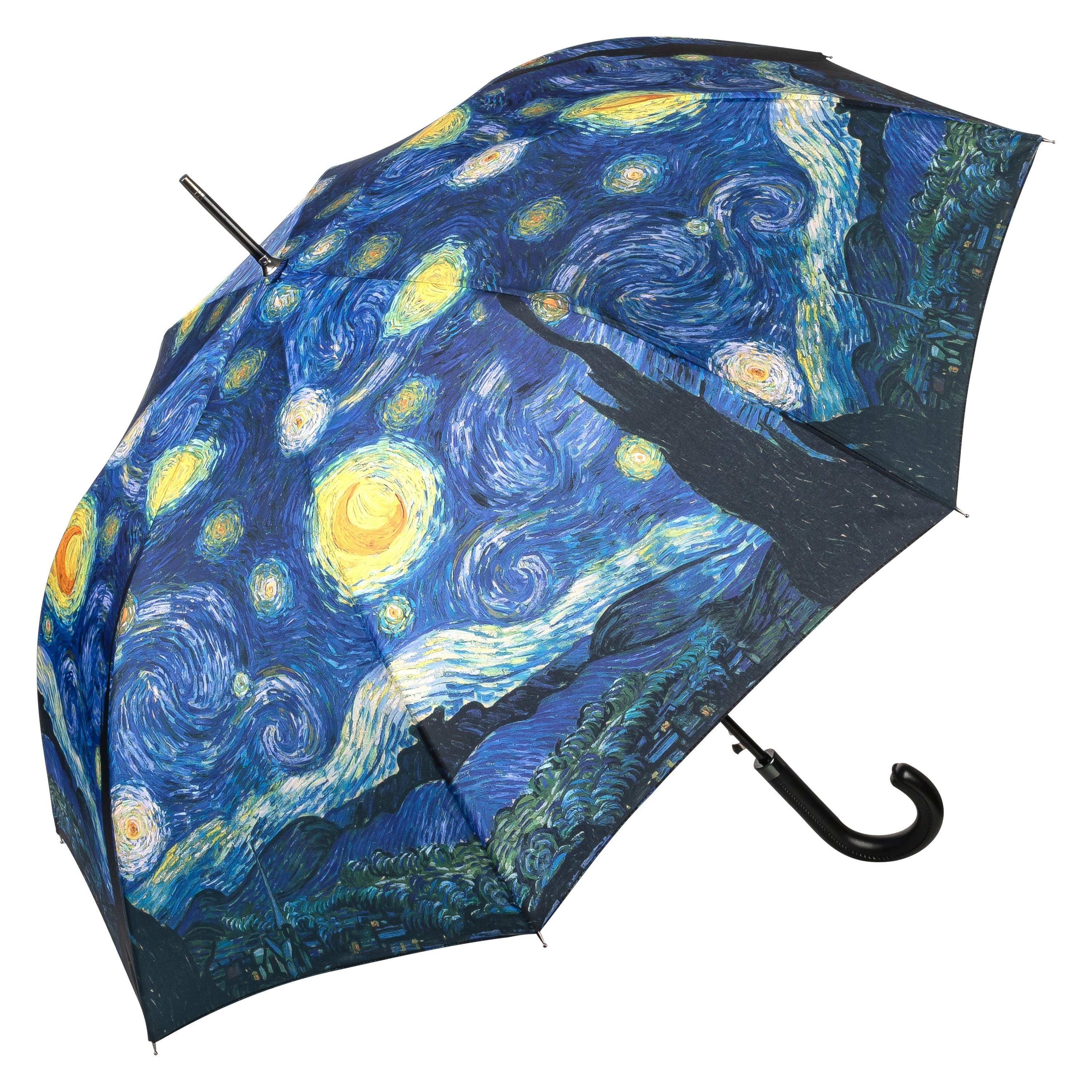 Lilienfeld Sternennacht Stockregenschirm van Gogh von Vincent Kunst, Kunstdruck Motivschirm