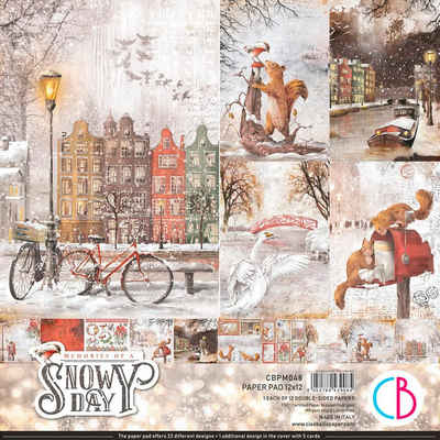 Ciao Bella Motivpapier »Scrapbook-Papier Snowy Day«, 12 Blatt 30,5 cm x 30,5 cm