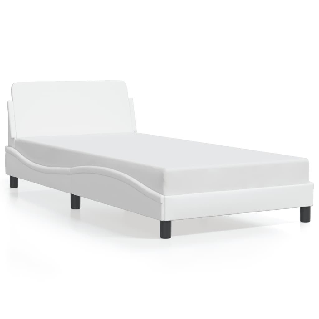vidaXL Bett Bettgestell "Dover" Weiß 100x200 günstig online kaufen