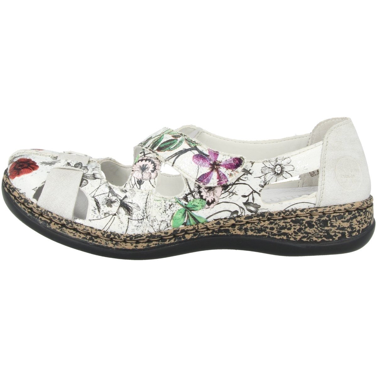 Rieker »463H6« Sandale, Weiche Antistress Innensohle bietet Rieker 10626480 Sportliche Slipper, Obermaterial: Synthetik