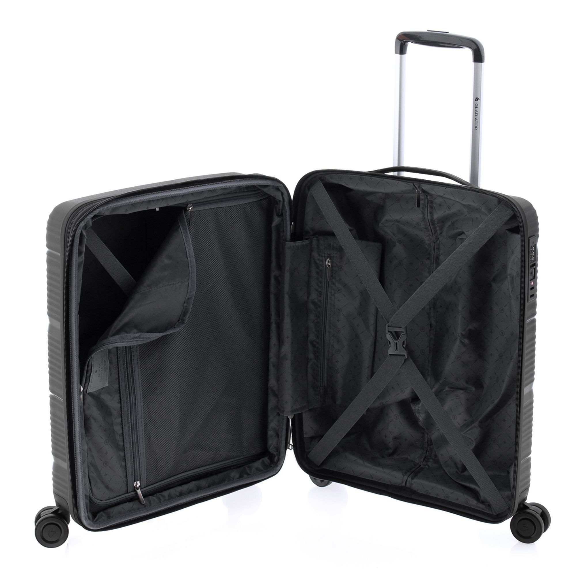 GLADIATOR Handgepäck-Trolley 0800, 4 Rollen, Polypropylen