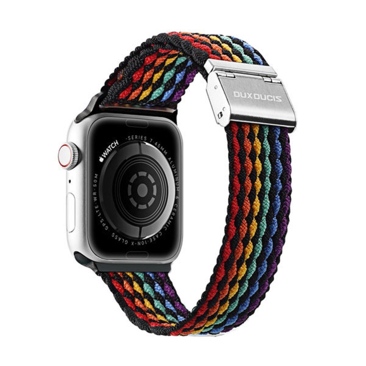 Watch) II Armband Schleifenarmband Strap Version) für Bunte Uhrenarmband Dux Dunkel (Mixture Ducis Apple Streifen