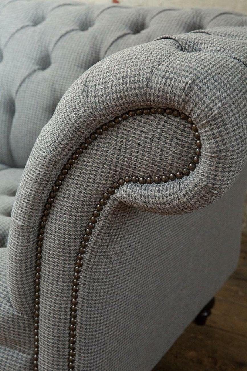 JVmoebel XXL Designer Graue Couch 3 Europe in 3-Sitzer Sofa Polster Sitzer, Made