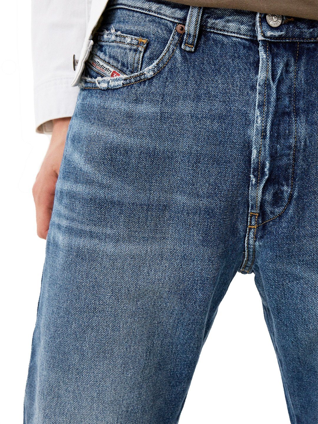 - - - Passform Straight-Jeans Patchwork D-Macs 009PI Diesel Länge:32 Bequeme