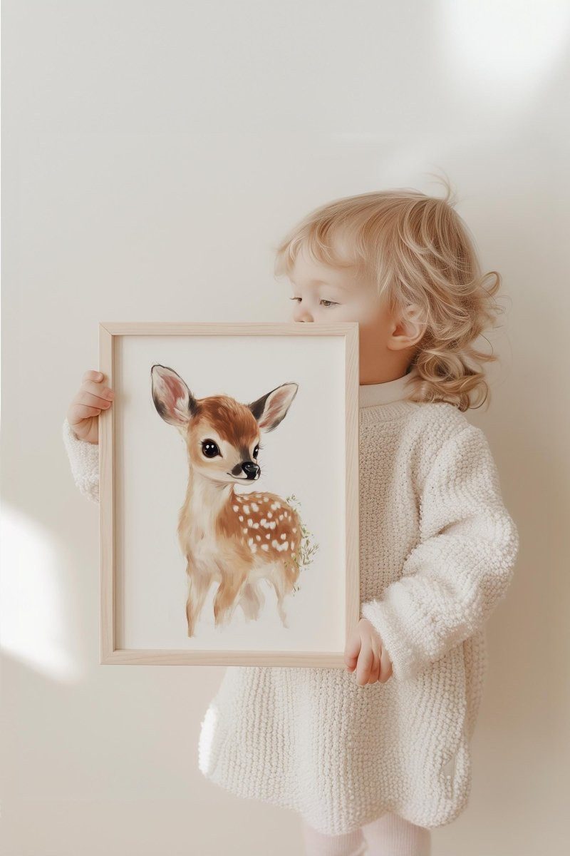 JUSTGOODMOOD Poster Süße Pastell Farben Kinderzimmer Geschenkidee für Kinder Babyzimmer De, (1 St)