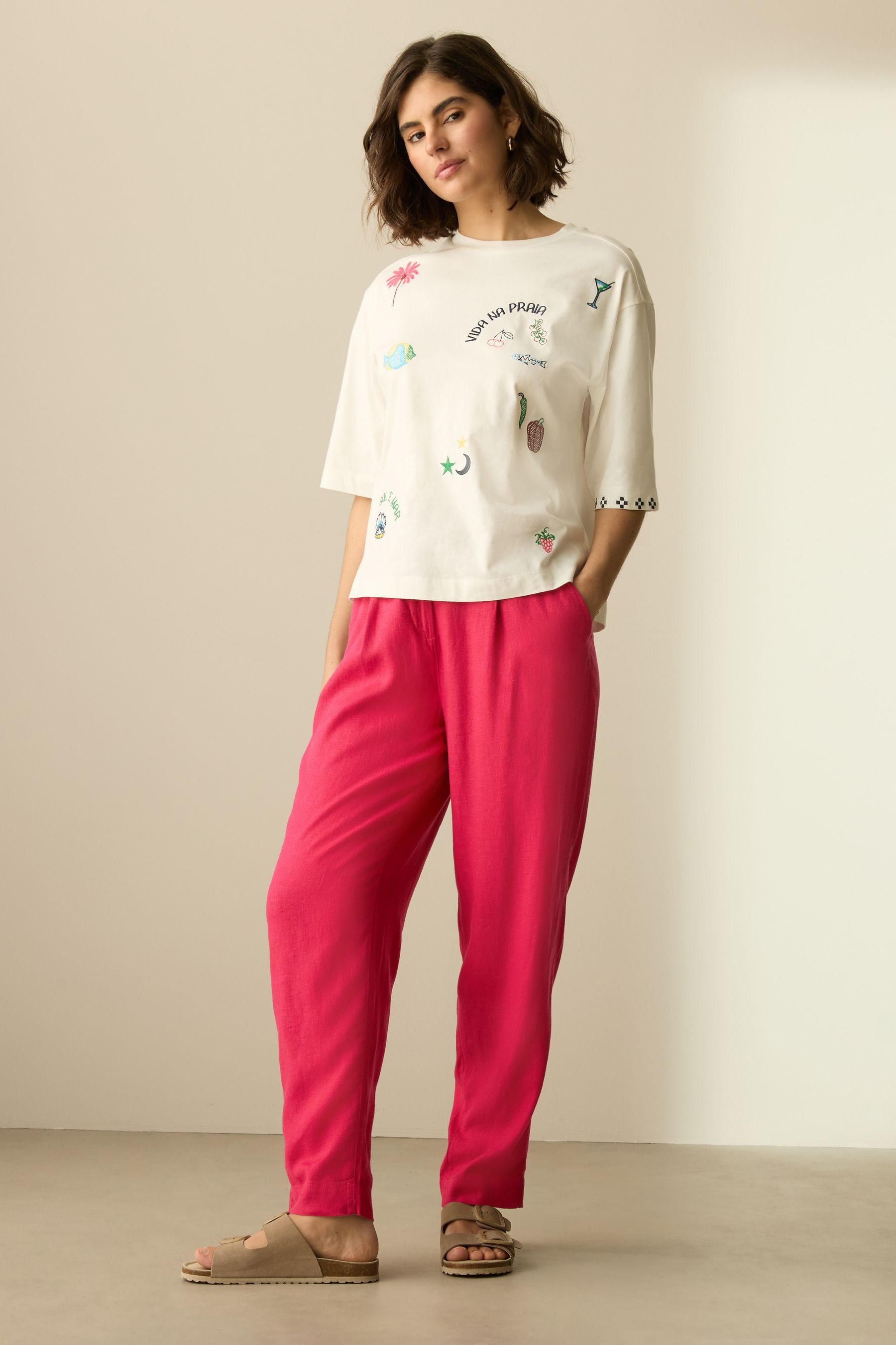 Next Leinenhose Stay Smart Hose mit günstig online kaufen