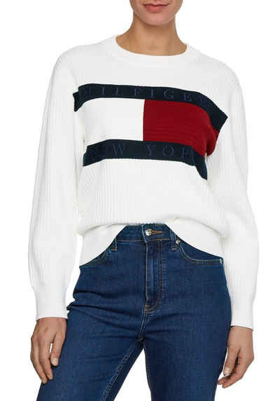 L, T3 Pullover TOMMY HILFIGER 40 Pullover Tommy Hilfiger Damen Damen Kleidung Tommy Hilfiger Damen Pullover & Strickkleidung Tommy Hilfiger Damen Pullover Tommy Hilfiger Damen blau 