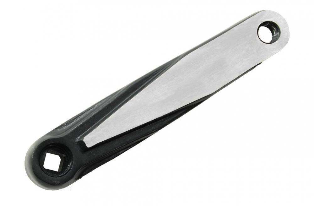 Fahrradkurbel Mijnen Pieper Kurbel Speed links 170mm lg Alu schwarz glanzpoliert 4k