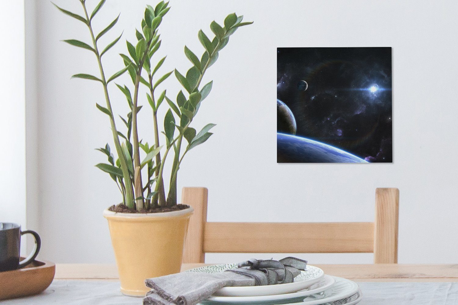 Leinwand Bilder Leinwandbild (1 Sternplaneten, St), Wohnzimmer Schlafzimmer für OneMillionCanvasses®