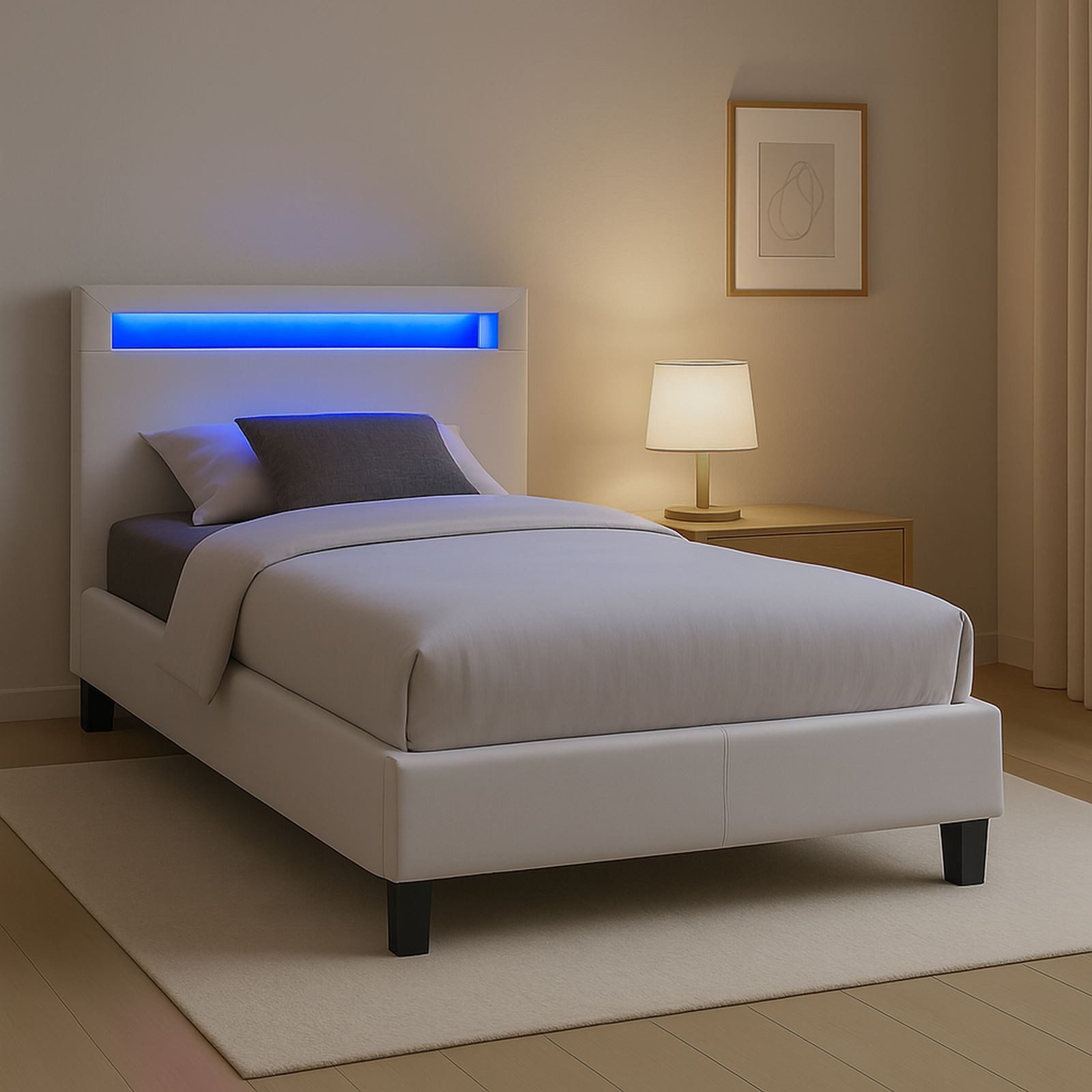 CARO-Möbel Polsterbett HIMALAYA, Polsterbett Einzelbett Jugendbett Bettgest günstig online kaufen