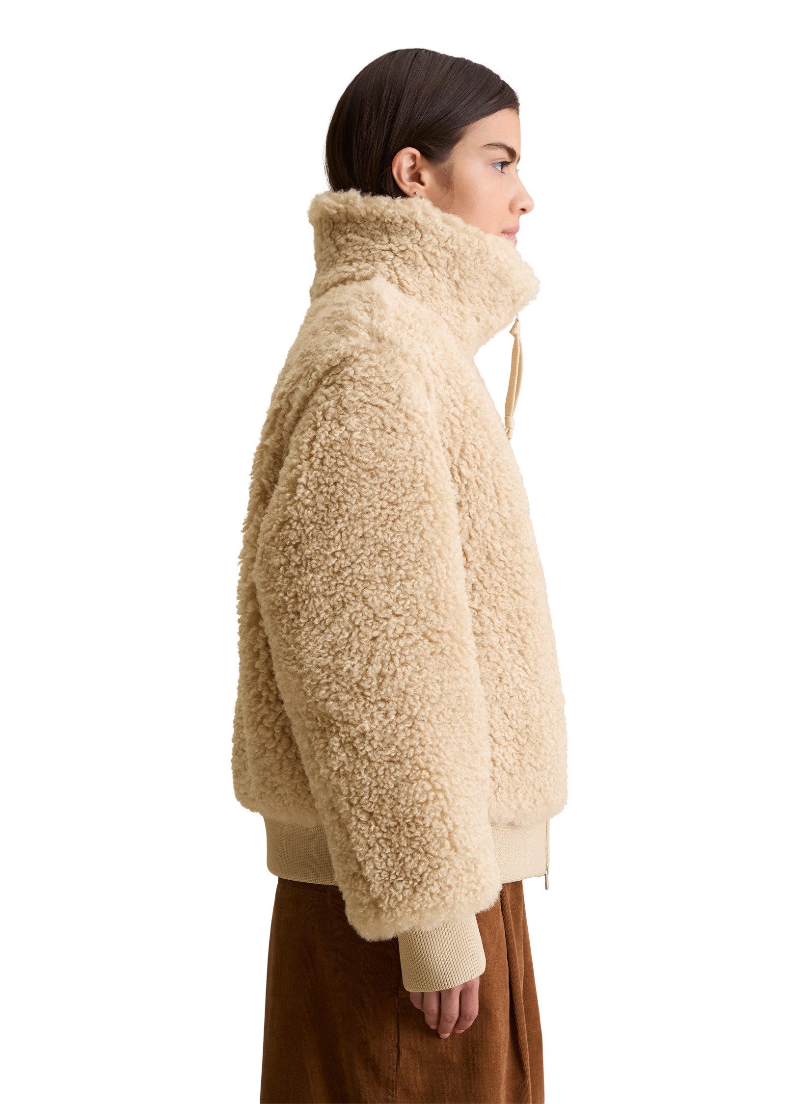 Marc O'Polo DENIM Outdoorjacke aus weichem Curly-Plüsch günstig online kaufen