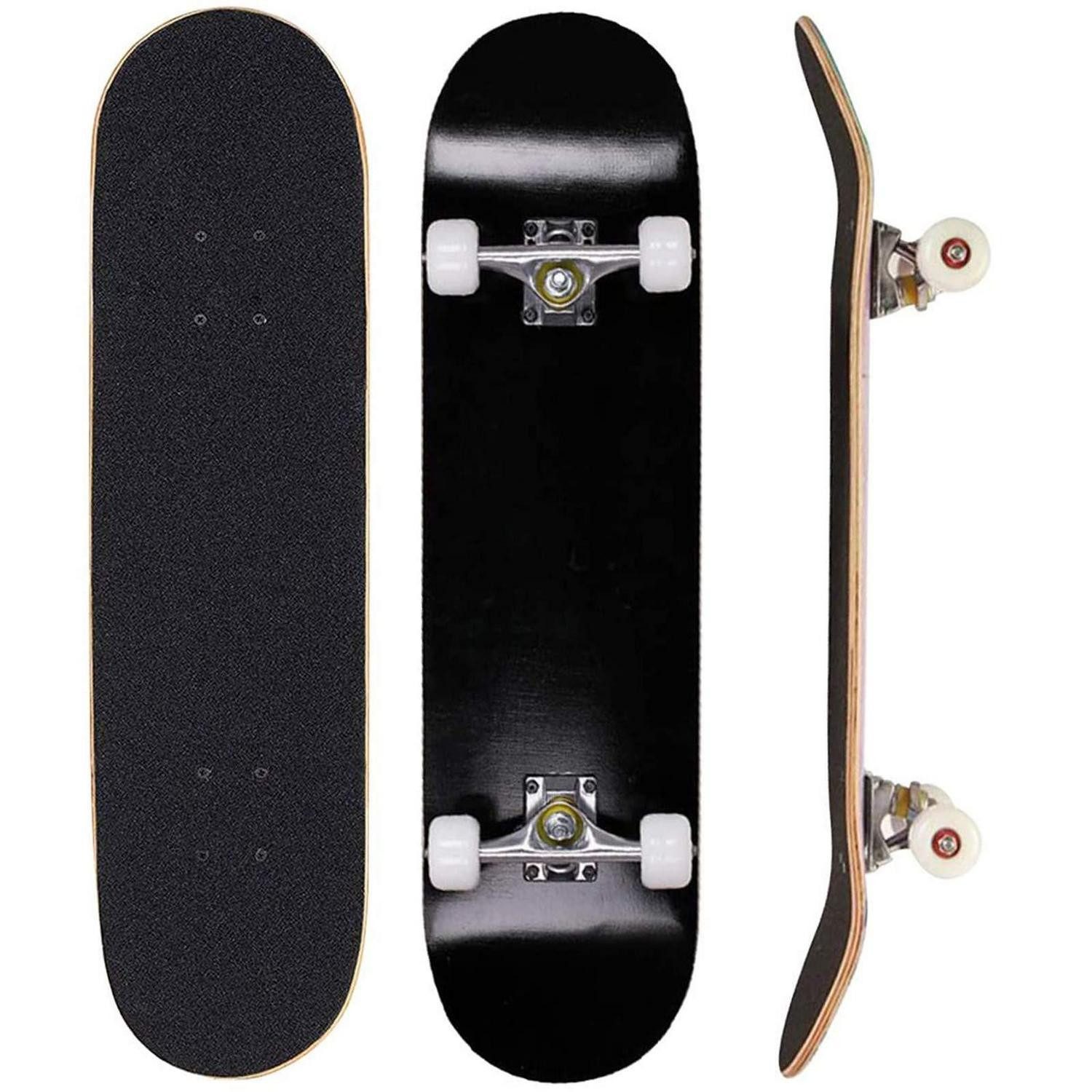 LuxusKollektion Skateboard Skateboard Anfänger 31 Zoll Schwarz