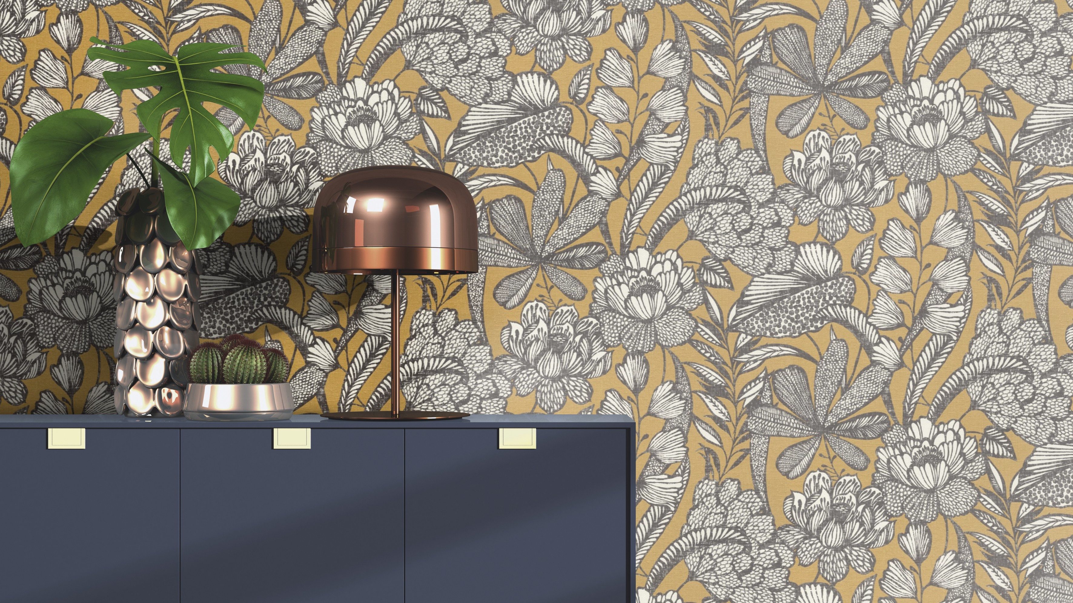 Rasch Vliestapete Vliestapete Lirirco 555363, strukturiert, günstig online kaufen