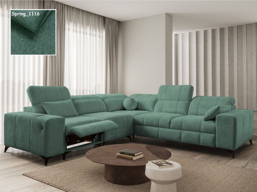 Möbel für Dich Ecksofa Dafne 3 Relax mit elektrisch ausfahrbarer Fußstütze, mit USB, Schlaffunktion und einem Bettkasten