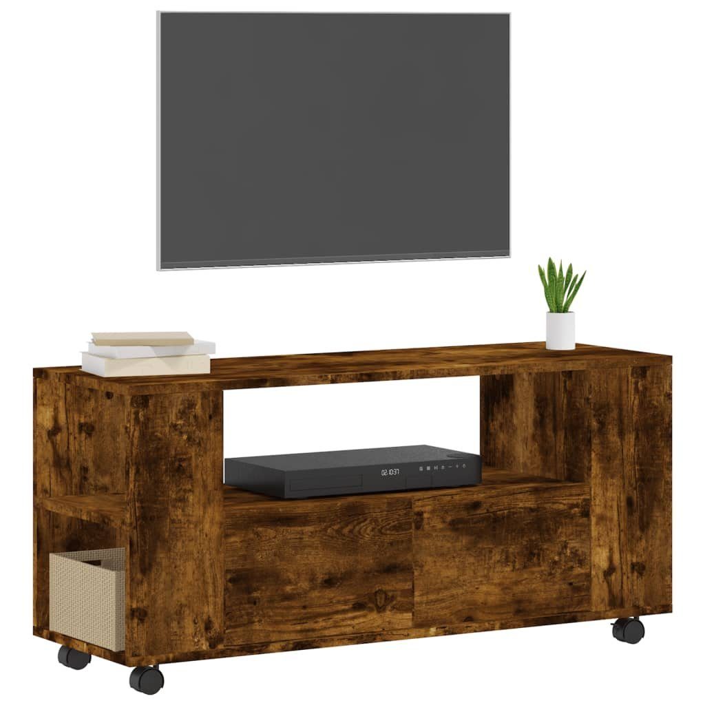 furnicato TV-Schrank Räuchereiche 102x34,5x43 cm Holzwerkstoff