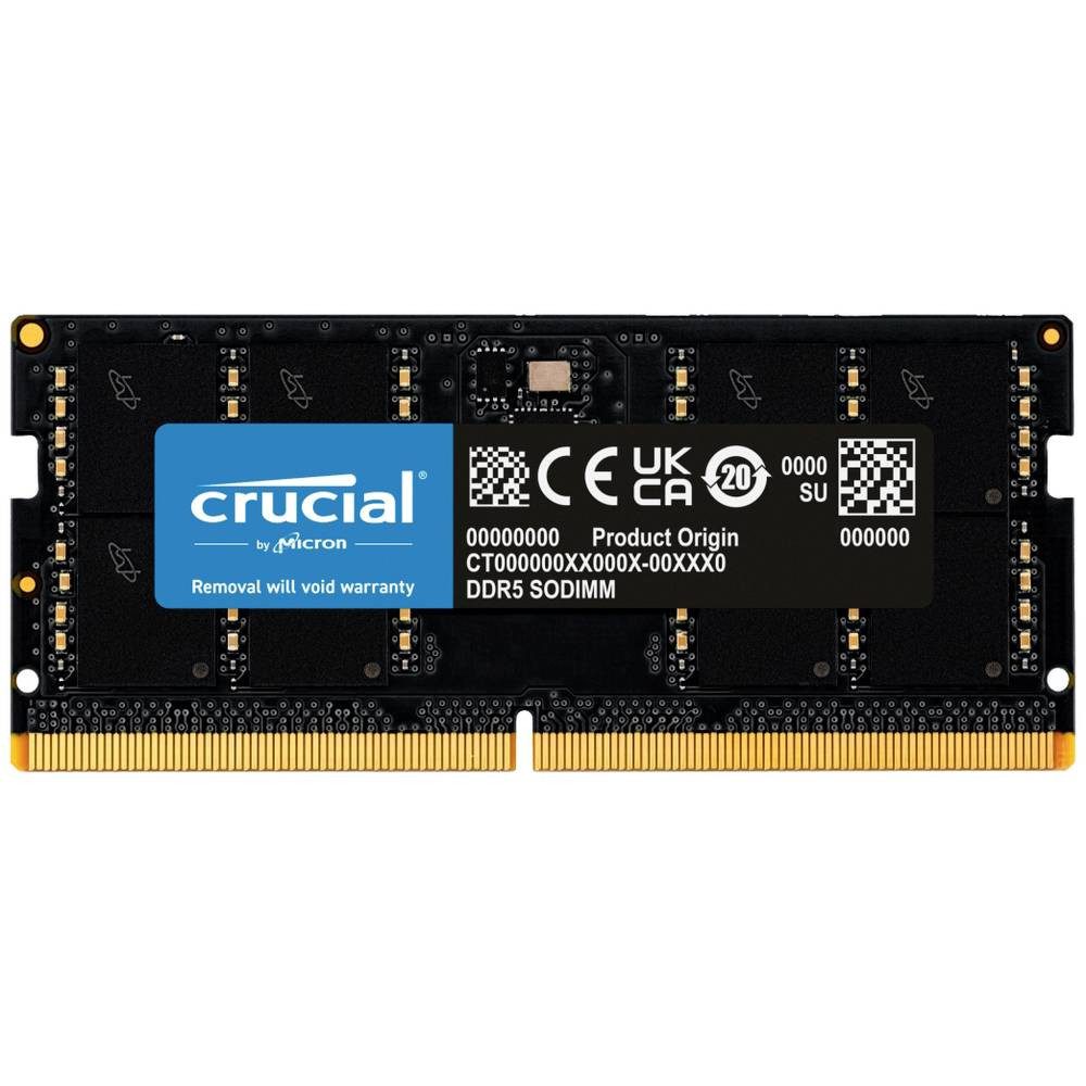 Crucial SORAM D5 5200 48GB CL46 - 48 GB Speichermodul 1 x 48 GB DDR5 Laptop-Arbeitsspeicher