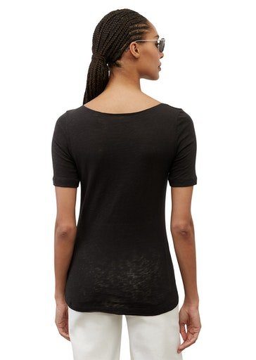 Marc O'Polo T-Shirt T-shirt, short-sleeve, black boat-neck