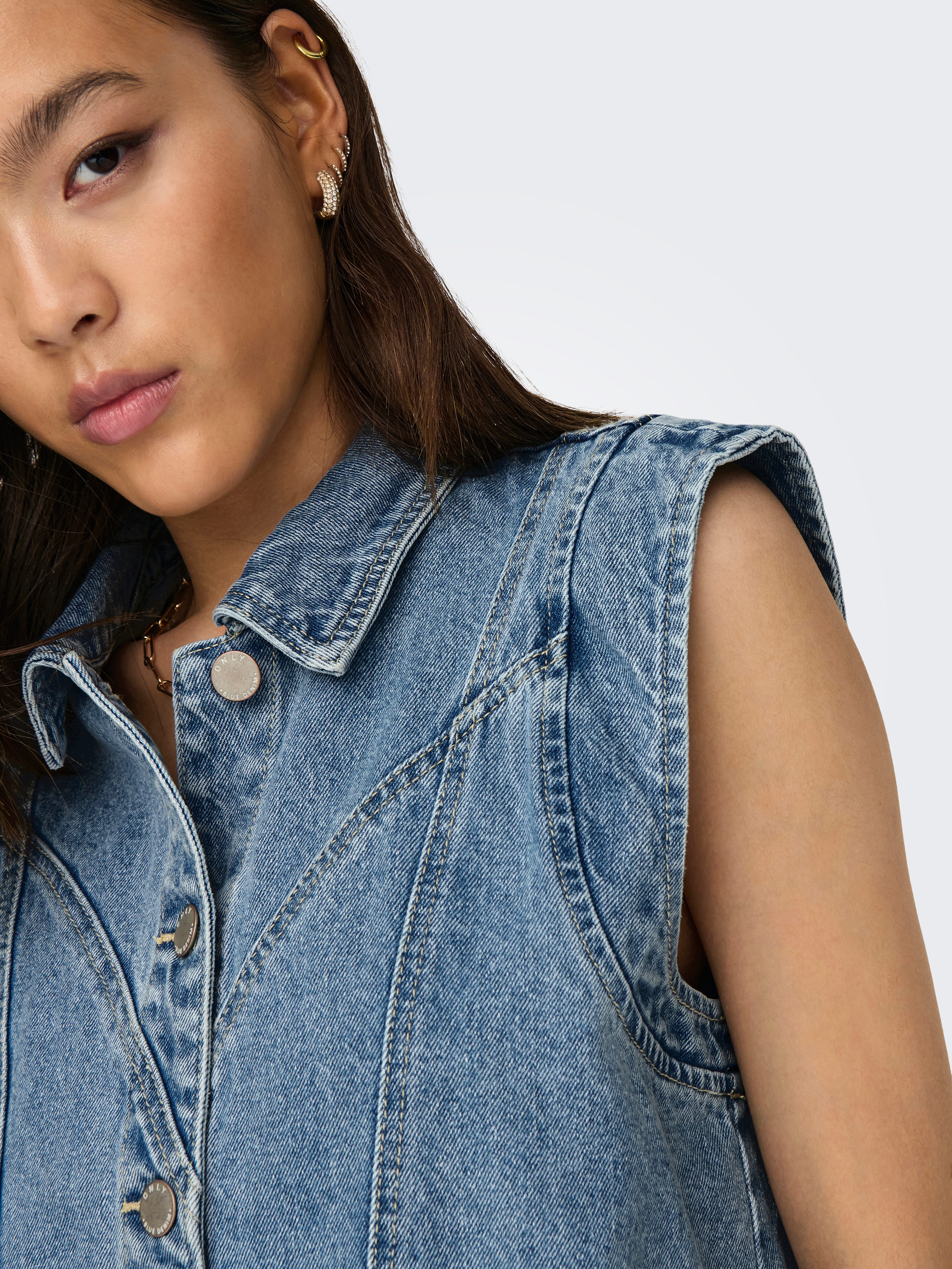 ONLY Jeansweste ONLKENNEDY SL DNM WAISTCOAT BJ NOOS