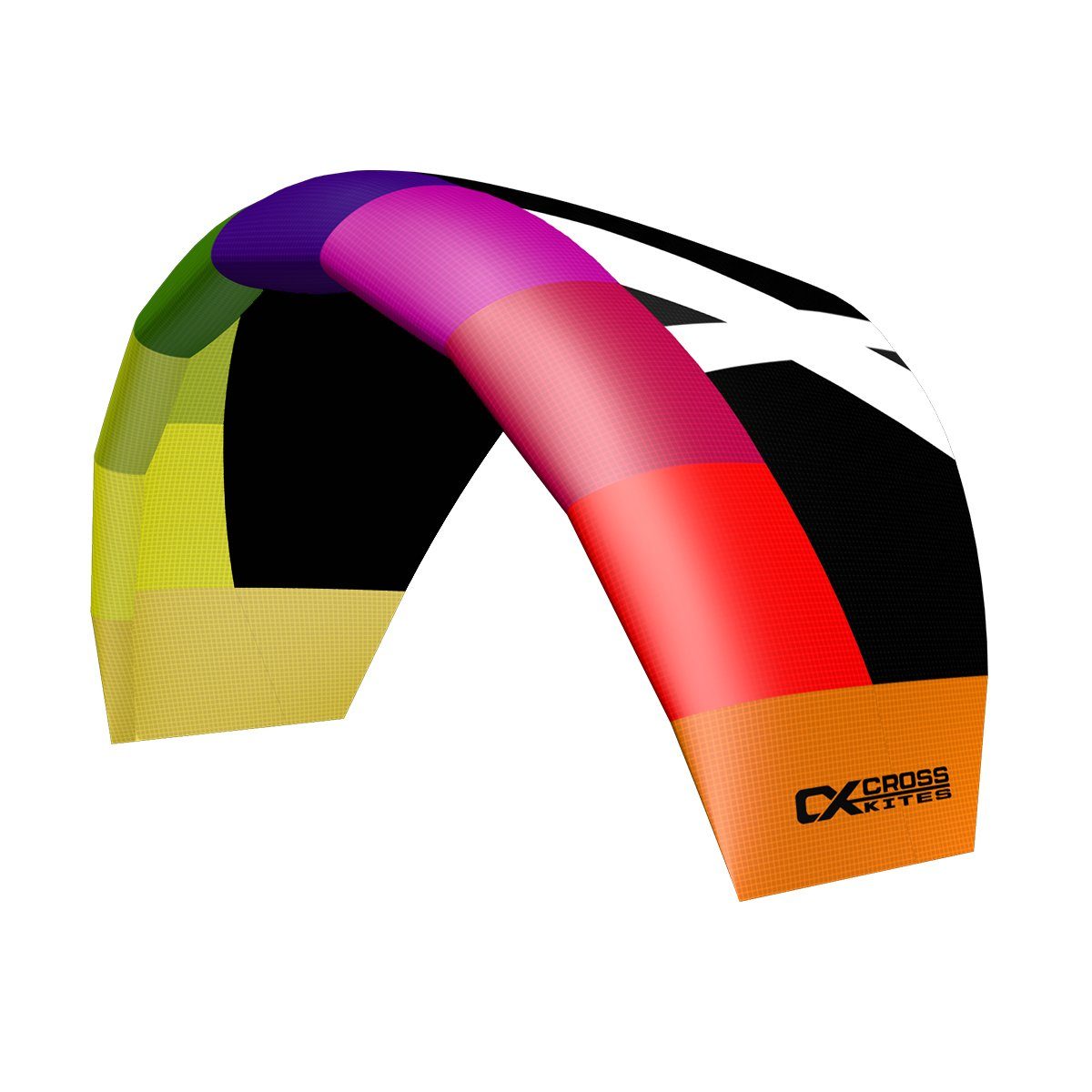 CrossKites Flug-Drache CrossKites Lenkmatte Rio 1.2 Rainbow R2F Allround Lenkdrachen Kite, Ready to Fly, perfekte Einsteigerlenkmatte