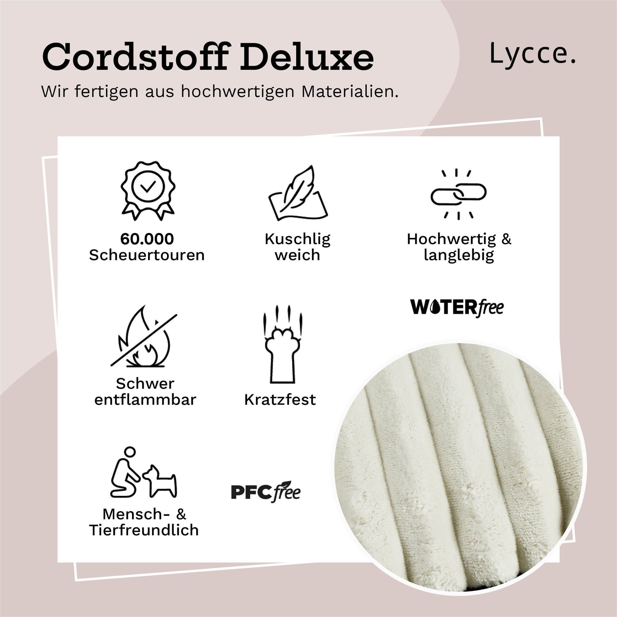 Lycce Dekokissen Kissenbezug Deluxe aus extra günstig online kaufen