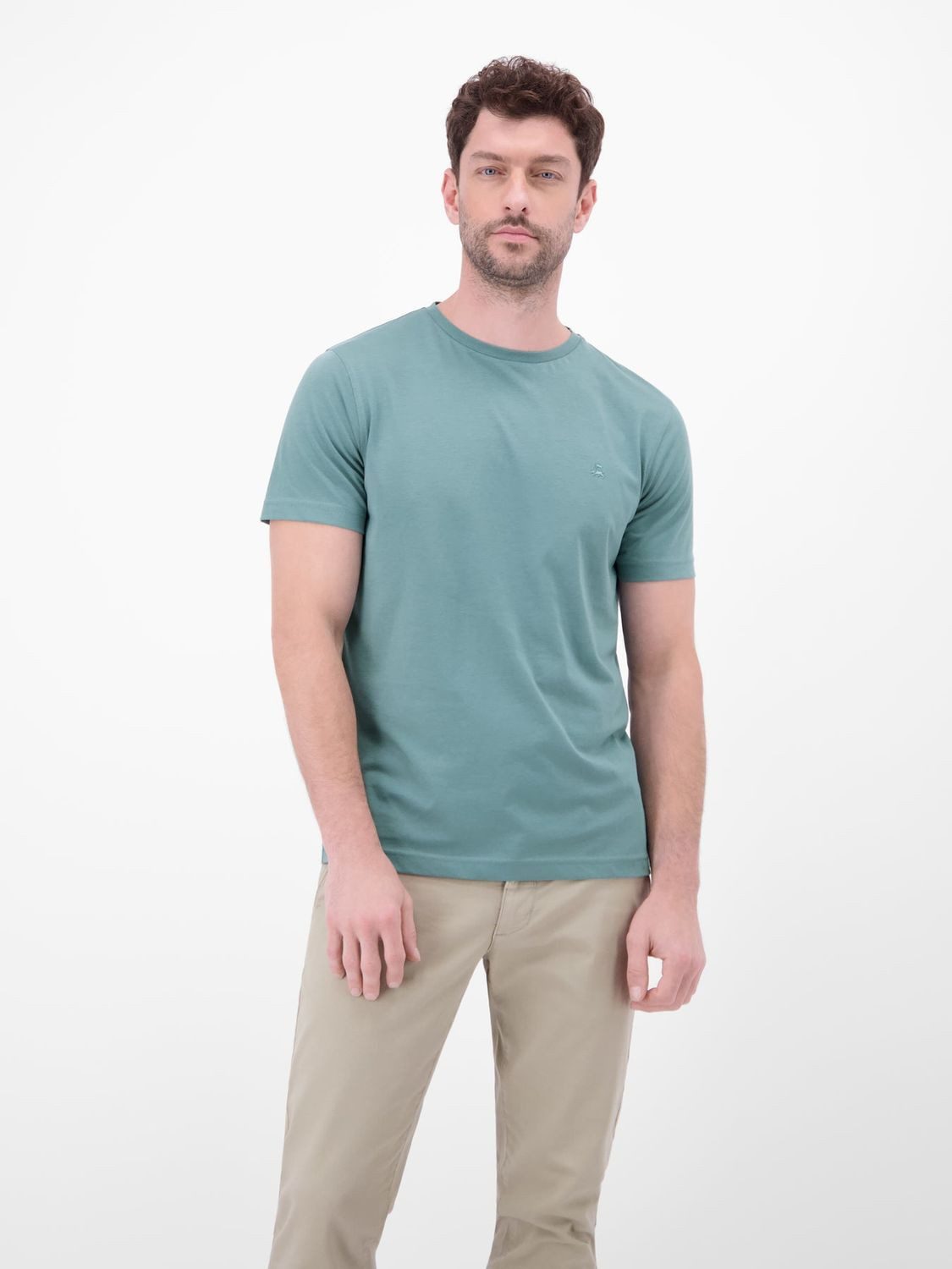 LERROS T-Shirt Basic in hochwertiger Qualität mit Logo Stickerei günstig online kaufen