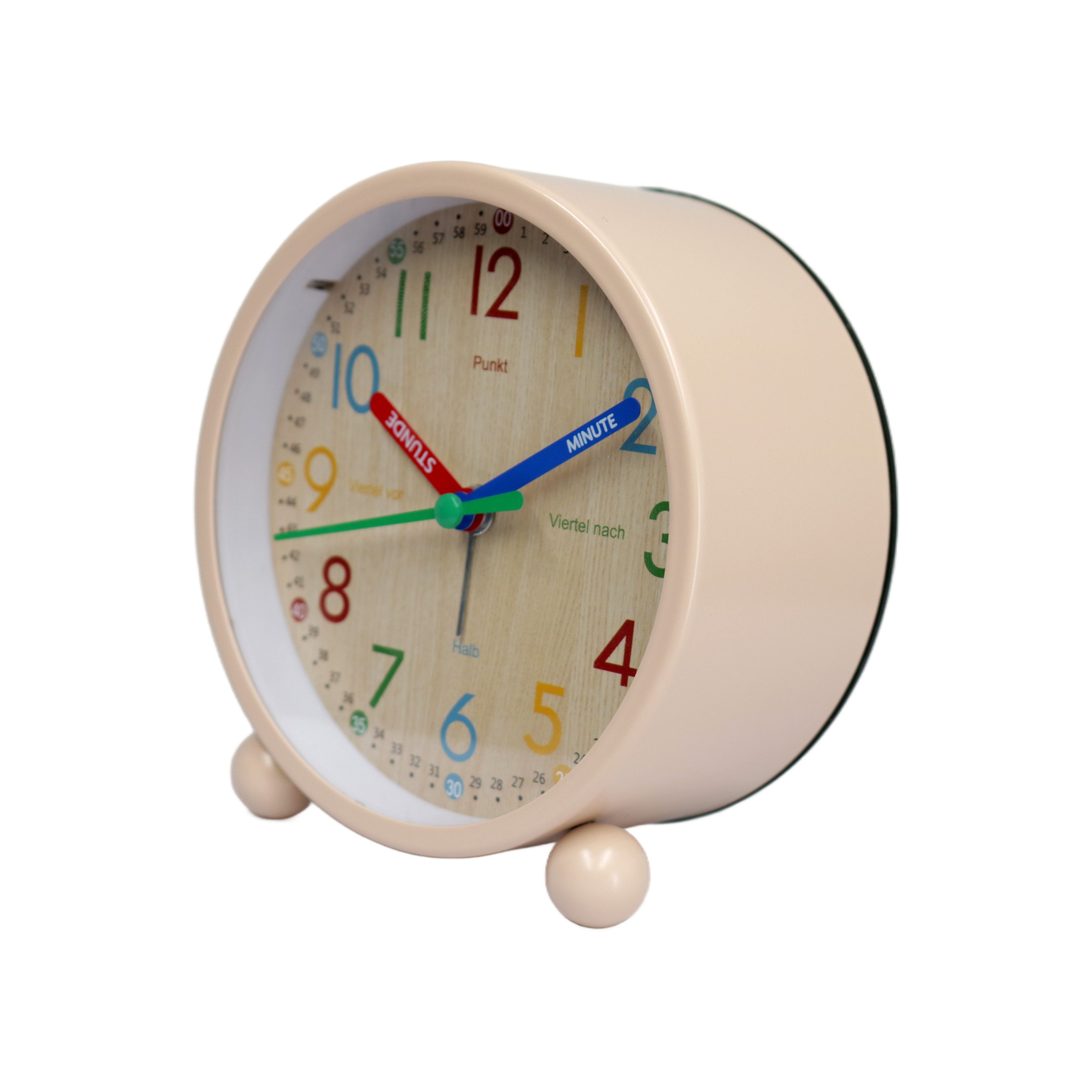 K&L Wall Art Tischuhr Kinder Tischwecker Junge Mädchen Tischuhr Kinderzimmer leises Uhrwerk, Kinderwecker mit Licht und Alarmfunktion – Bild 5 von 5