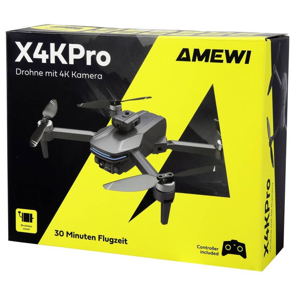 Amewi Drohne AMXFlight X4KPro mit Kamera, brushless      14+