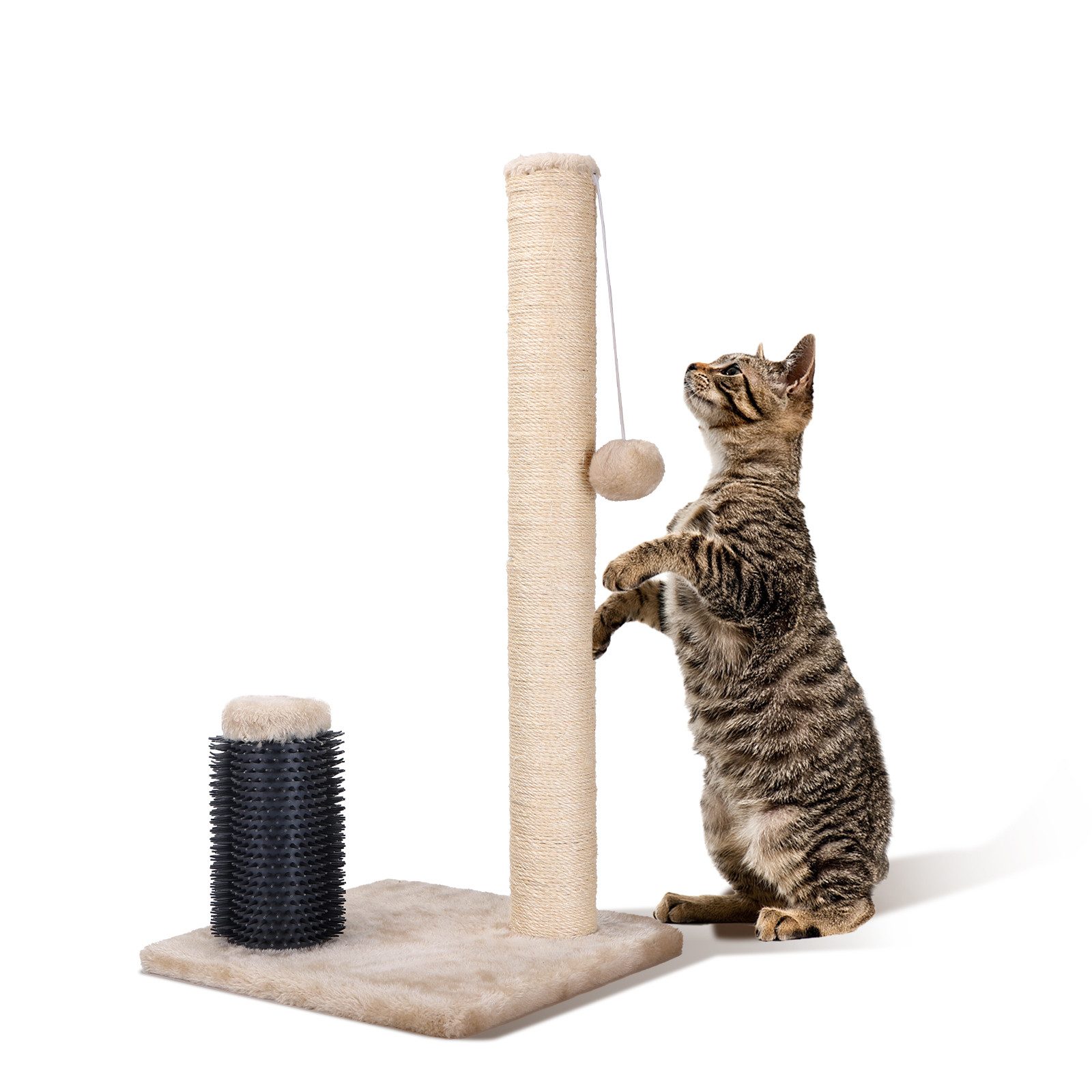 nobleza Kratzsäule Kratzbaum für Katzen Natürlichem Sisalseil Kratzstamm für Katzen