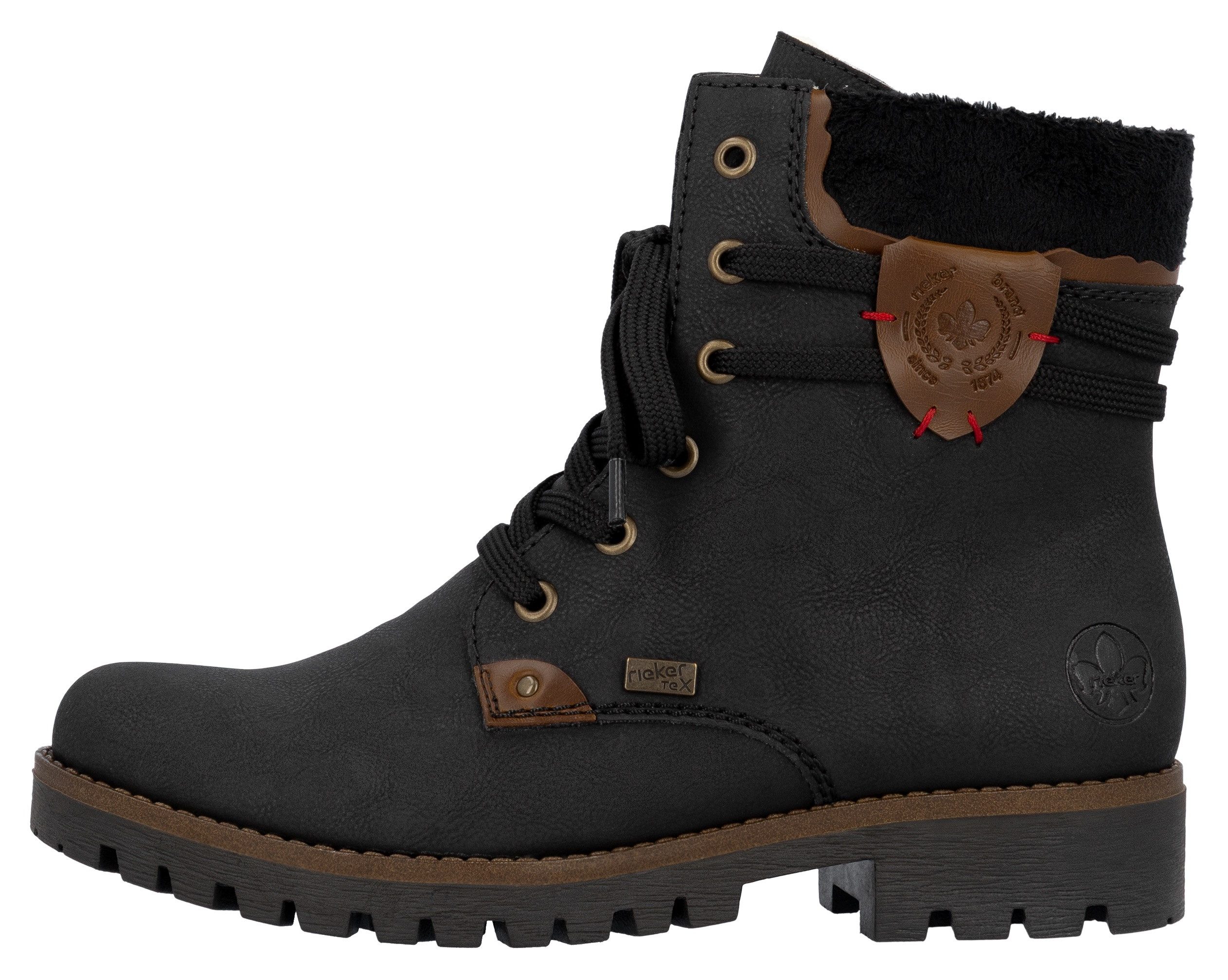 Rieker Winterboots, Winterstiefelette, Schnürstiefelette, Boots mit Tex-Ausstattung