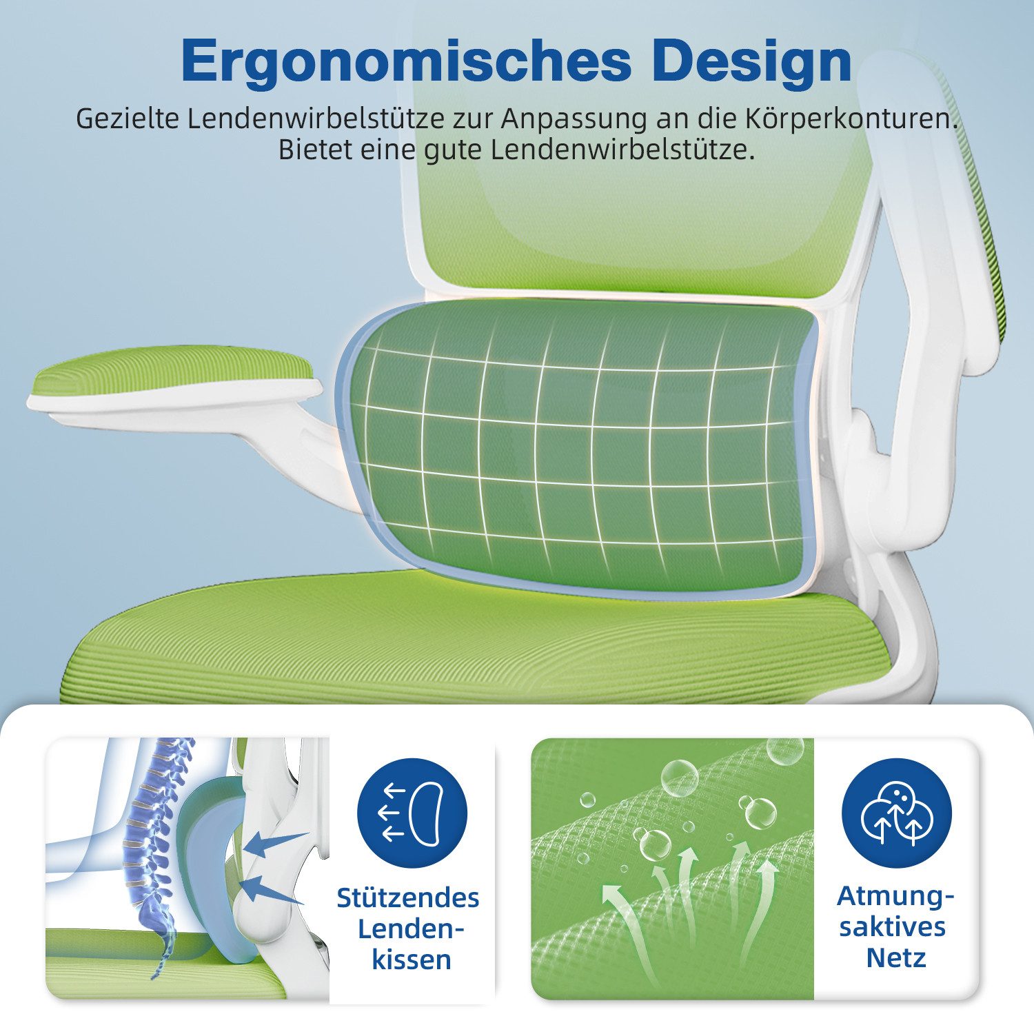 Homimaster Bürostuhl Bürostuhl, Schreibtischstuhl Ergonomisch mit günstig online kaufen