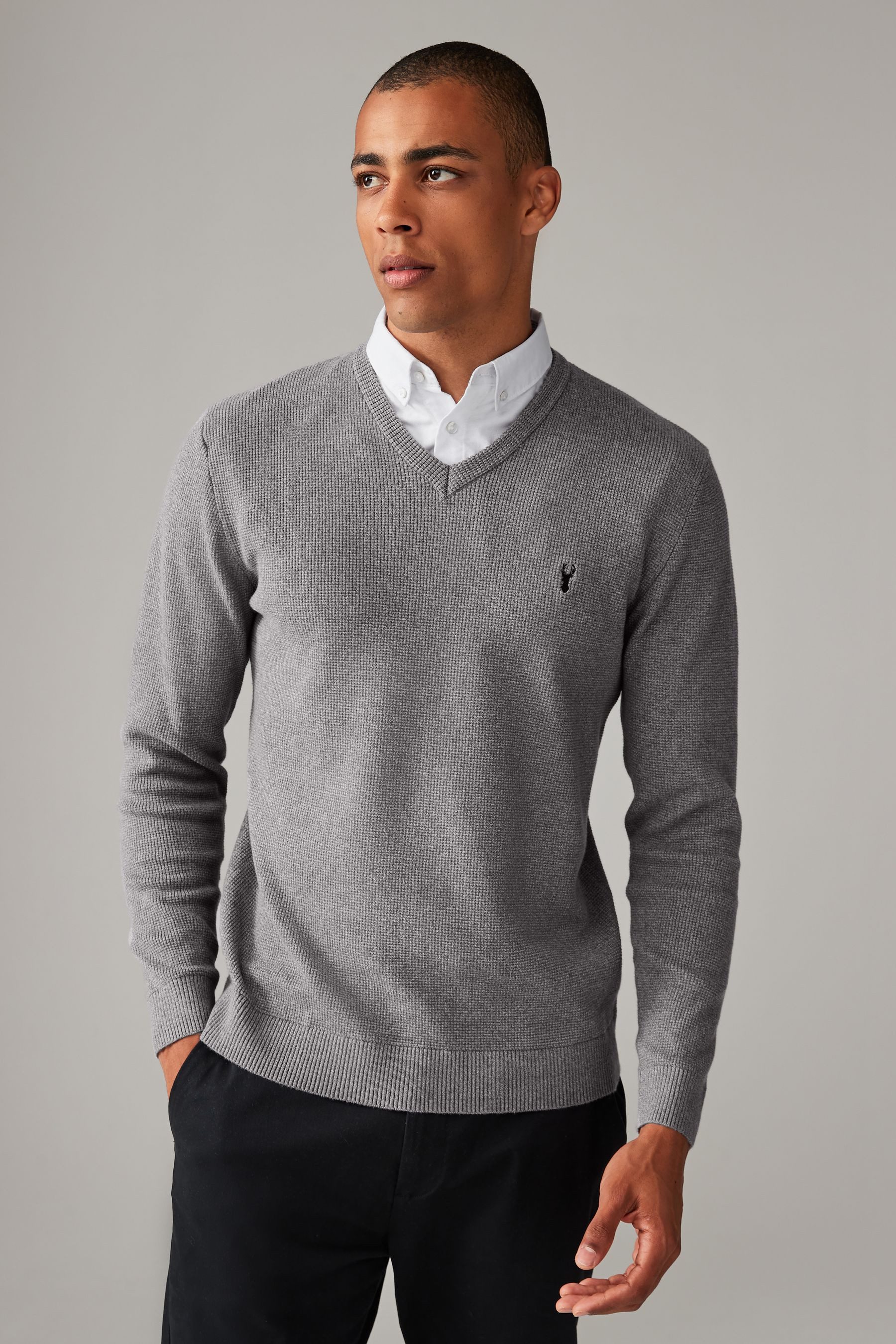 Next 2-in-1-Pullover Pullover mit Hemdkragen (1-tlg)