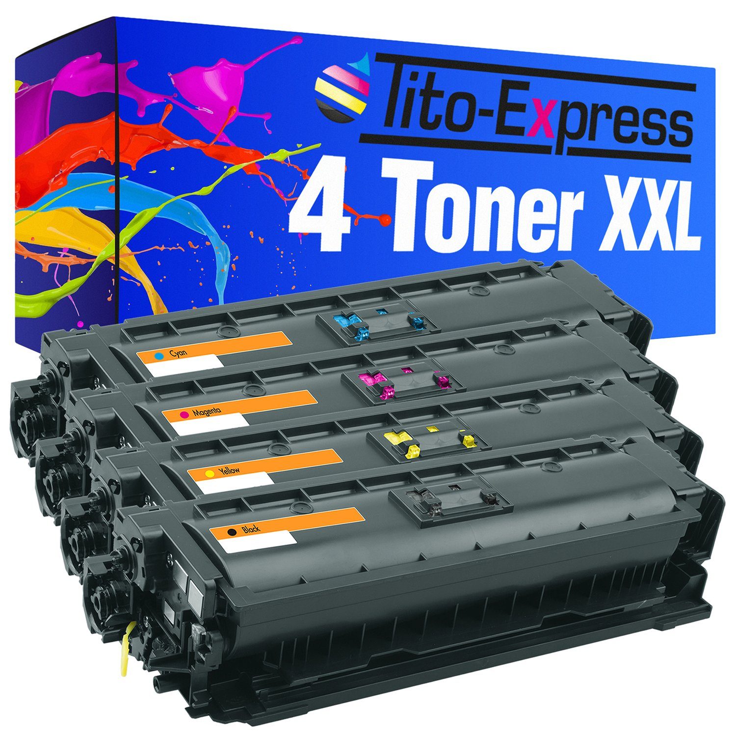 CF360X 1x Magenta, Tito-Express 508X, Tonerpatrone CF363X 1x Set M553 M553dn Black, ersetzt für HP Enterprise HP Cyan, CF362X Color Yellow), M553x HP 1x Laserjet (Multipack, M552dn HP 4er M553n 1x M552 CF361X